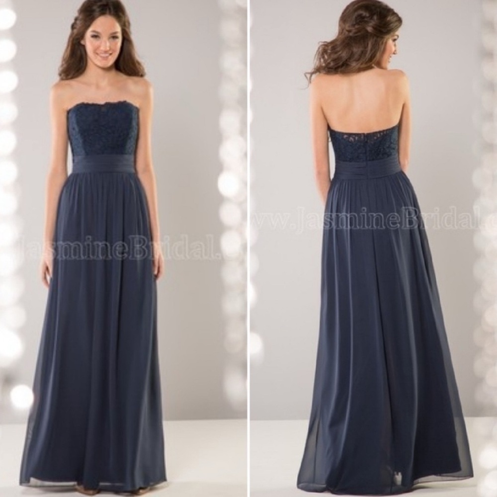 B2 Jasmine Strapless Lace Formal Dress EA02